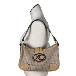 XO Y2K Tan Monogram Top Handle Mini Shoulder Bag